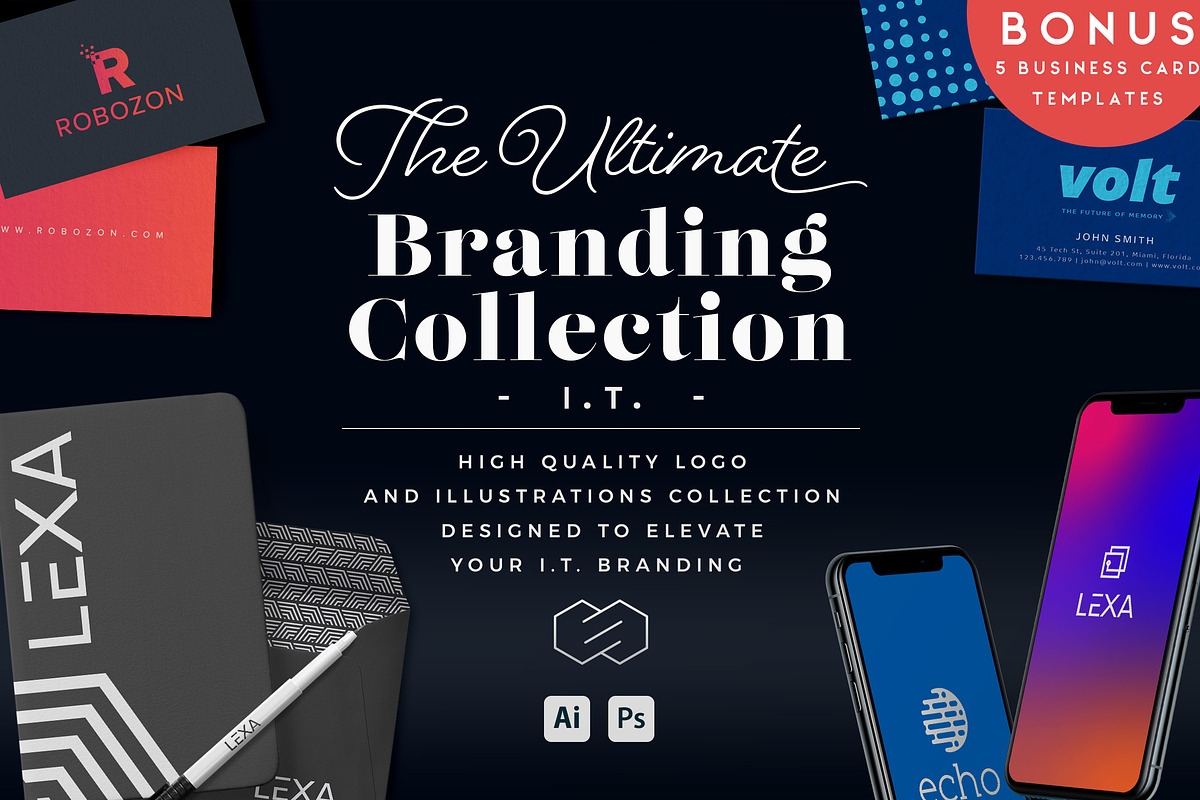 Ultimate Branding Collection– IT, a Branding & Logo Template by 7th Avenue Designs (Photo 1 of 6)
