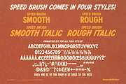 SPEED BRUSH, a Font by Komet & Flicker (Thumbnail 15 of 15)