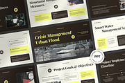 Crisis Management of Urban Flood, a Presentation Template by FIBRINOSÄ (Thumbnail 1 of 7)