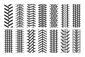 Tire tracks, a Pattern Graphic by Volyk