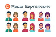 Facial Expression Avatars, a Person Illustration by Rassko (Thumbnail 1 of 4)