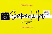 Sapodilla Brush Font, a Script Font by Franstudio (Thumbnail 1 of 5)