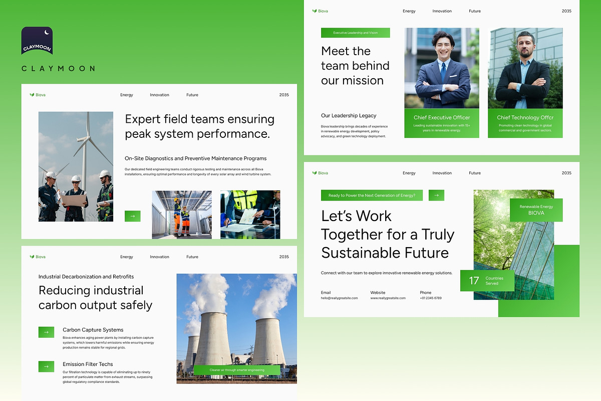 Renewable Energy Pitch Deck, a Presentation Template by Claymoon Lab (Photo 7 of 7)