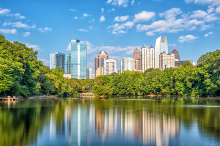Midtown atlanta skyline featuring atlanta, park, and piedmont, an Architecture Photo by f11photo