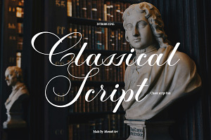 Classical Script Retro Font