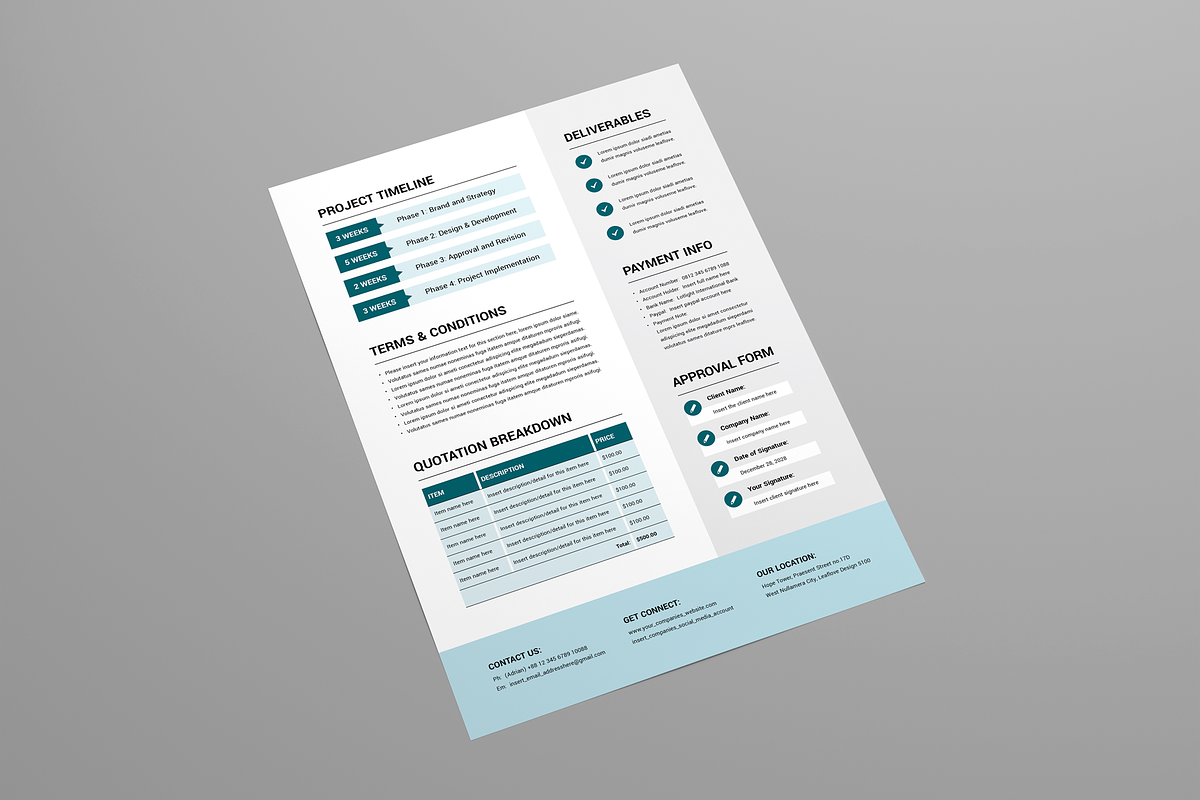 Project Proposal, a Stationery Template by Leaflove (Photo 3 of 5)