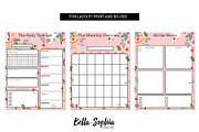 Bright Daily Tasks Planner Printable, a Stationery Template by Bella+Sophia Creative (Thumbnail 2 of 6)
