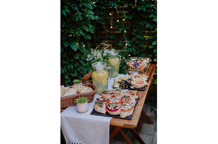 Dessert buffet at small wedding, a Food & Drink Photo by HalfPoint