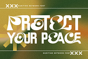 Maritime Network - Psychedelic Font, a Sans Serif Font by 177Studio (Thumbnail 3 of 8)