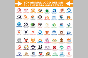 50+ Animal Logo Template Mega Bundel, a Branding & Logo Template by ArmanHossen75