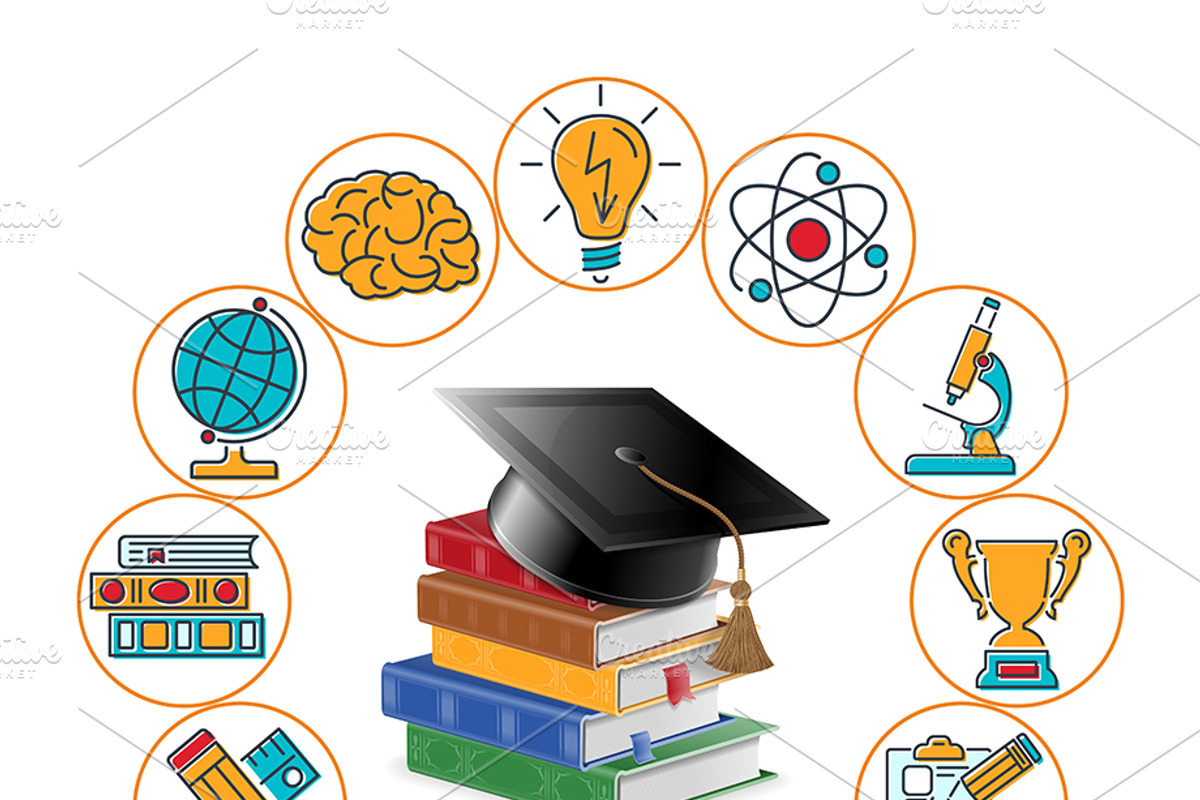 Education and Learning Banner, an Education Illustration by TAlex (Photo 3 of 6)