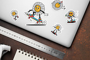 Retro Flower Mascot Illustration, an Object Illustration by Decoconio Design (Thumbnail 6 of 7)