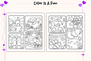 Stress Relief Panel Art Coloring Pag, a Decorative Illustration by Coco Bloom (Thumbnail 2 of 4)