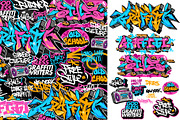 Graffiti Art Sticker Pack, an Object Graphic by MEAS7 Artwork (Thumbnail 1 of 4)
