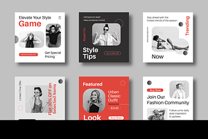 Fashion Social Media Template, a Social Media Template by MightyDesign