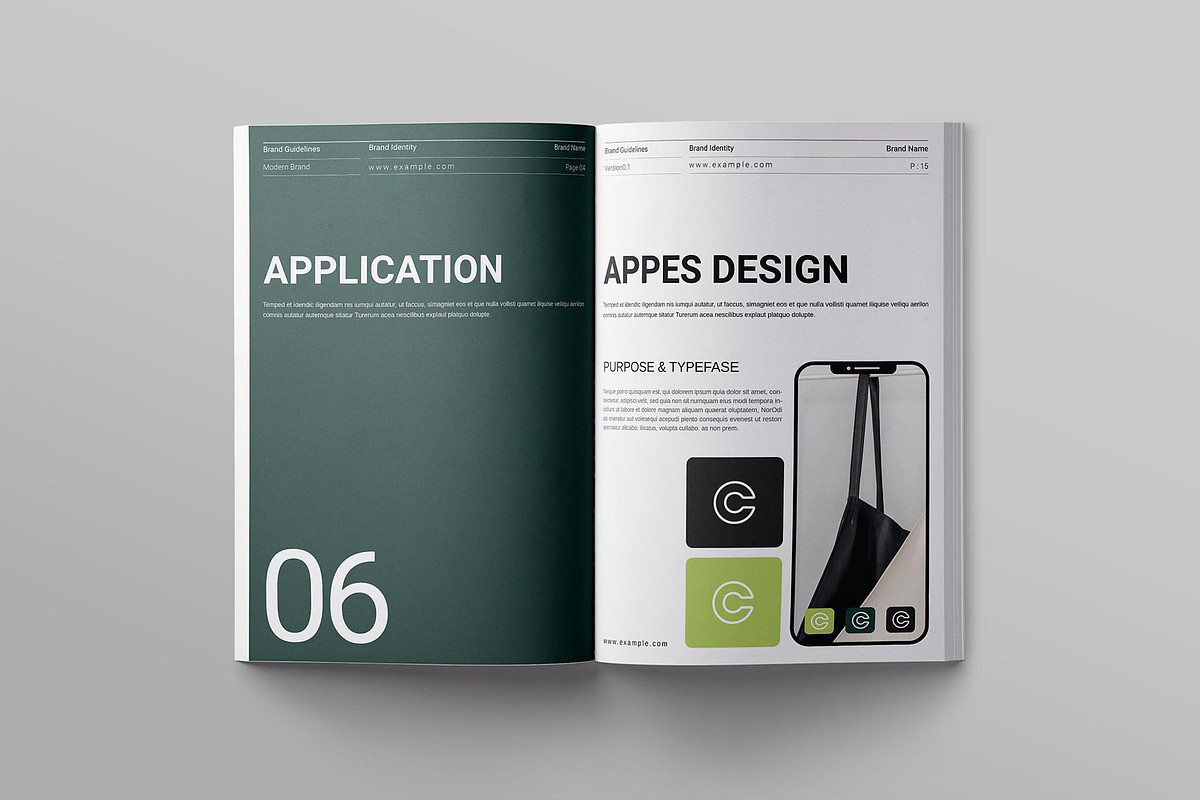 Brand Guideline Template, a Brochure Template by ElvinPrint (Photo 6 of 9)