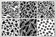 Black And White Floral Patterns, a Pattern Graphic by pineart (Thumbnail 4 of 7)