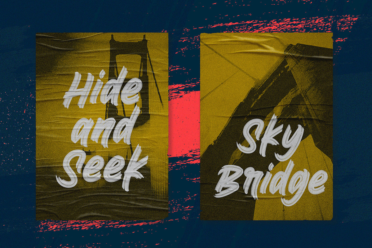 Bingo Reky - Textured Brush Font, a Script Font by StringLabs (Photo 9 of 12)