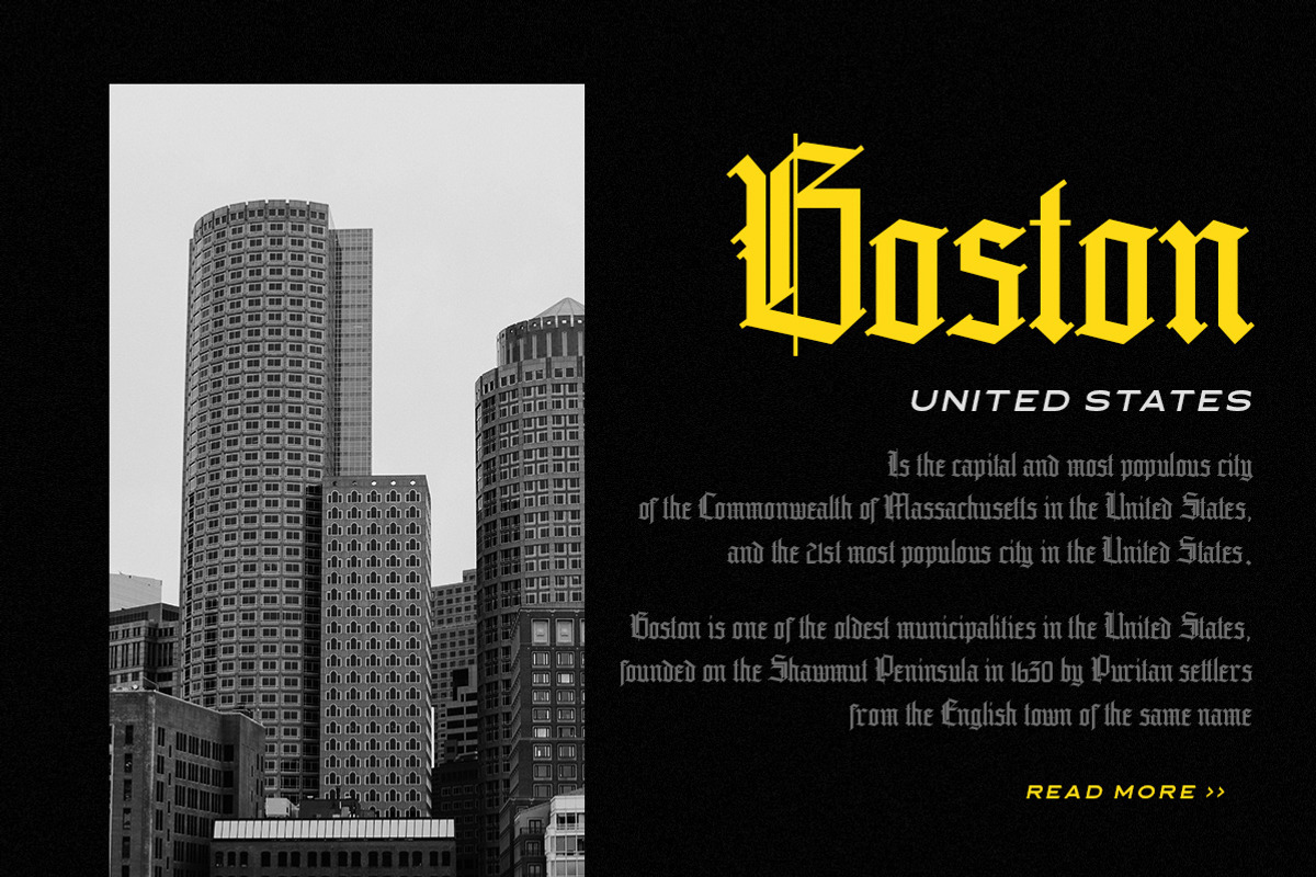 Grandice - Blackletter Typeface, a Blackletter Font by Letterhend Studio (Photo 6 of 9)