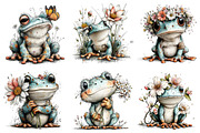 Whimsical Spring Frog Clipart, an Illustration by Dream Creation (Thumbnail 2 of 6)