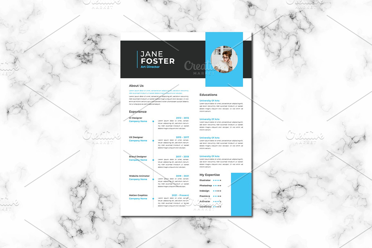 Professional Resume, a Resume Template by Artiveko