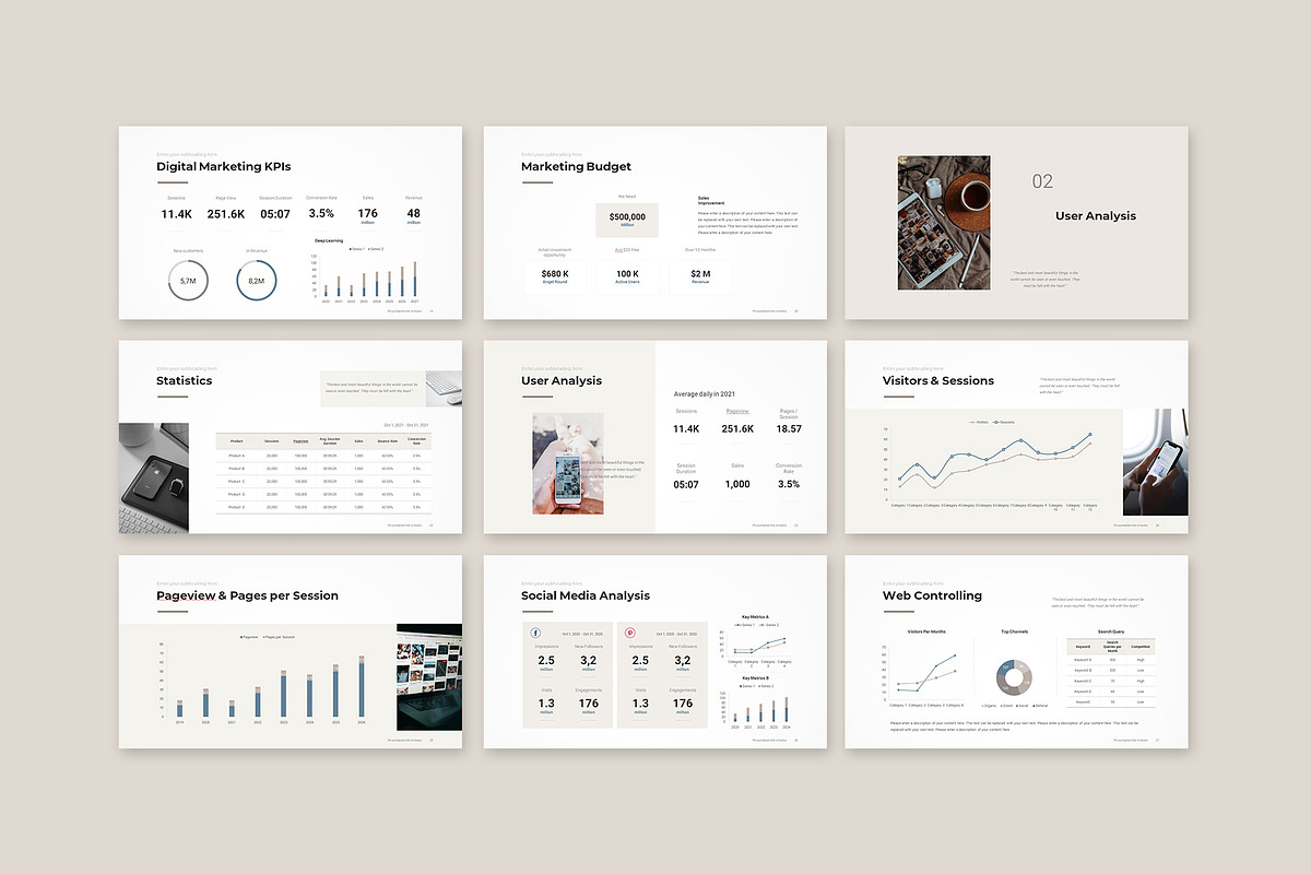 Digital Marketing Strategy Template, a Presentation Template by CreativityForest (Photo 6 of 15)