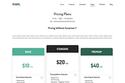 MiNML - Clean & Minimal PSD Template, an UI Kit Template by Saif71 - Shop (Thumbnail 5 of 19)