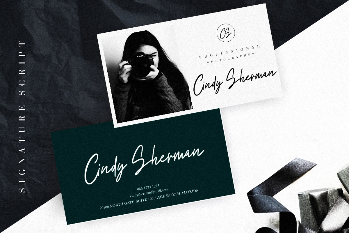 Elements Signature Business Font preview 5