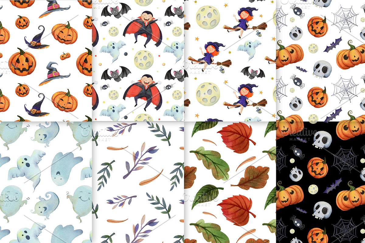 Watercolor Halloween, a Graphic by Kattarina Po (Photo 6 of 7)