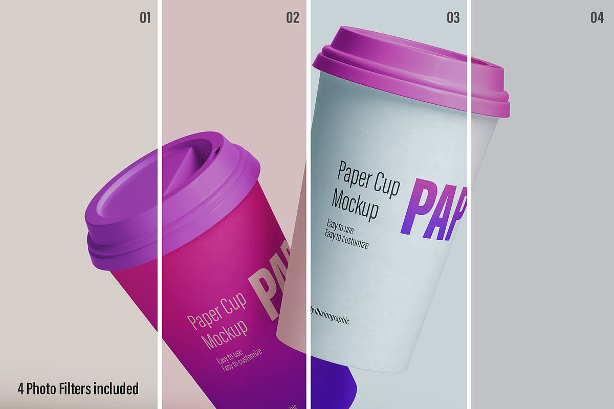 Paper Cup Mockup - 12 Views, a Cups & Container Mockup by Illusiongraphic (Photo 14 of 29)