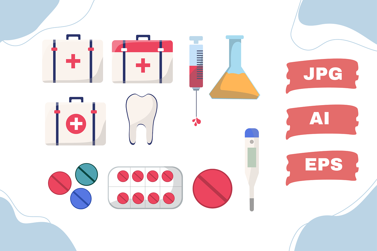 Medical Healthcare Elements, a Healthcare Illustration by Artnivora.Std (Photo 2 of 3)