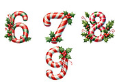 Christmas Alphabet Clipart Bundle, an Illustration by DreamArtGraphic (Thumbnail 2 of 6)