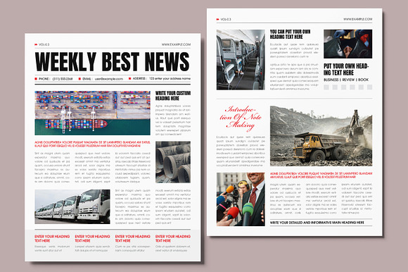 Modern Newsletter Template preview 7