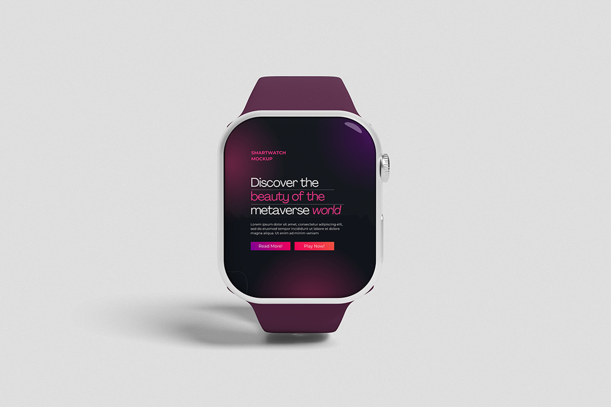 Smartwatch Mockup, a Device Mockup by swsi-studio (Photo 2 of 5)