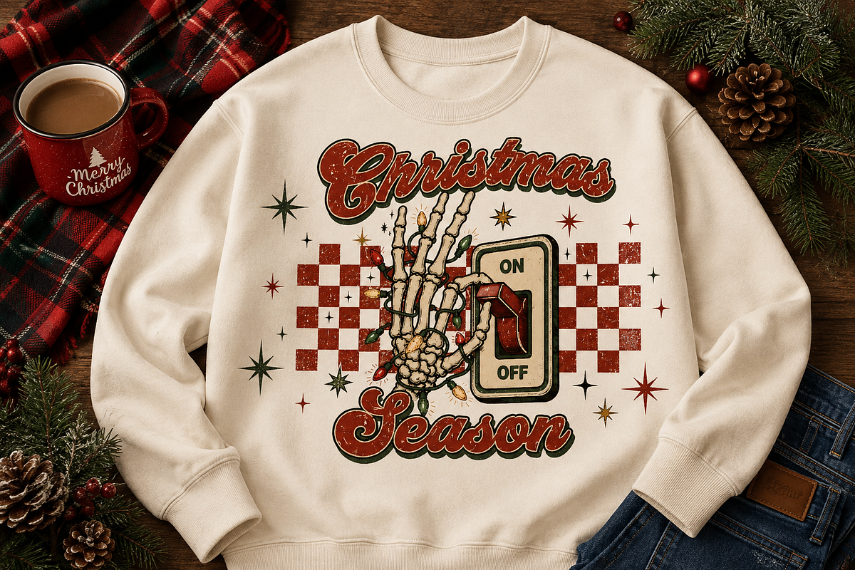 Retro Skeleton Christmas Png Bundle, an Object Graphic by Daisy Design (Photo 21 of 22)