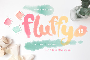Fluffy Brushes for Illustrator