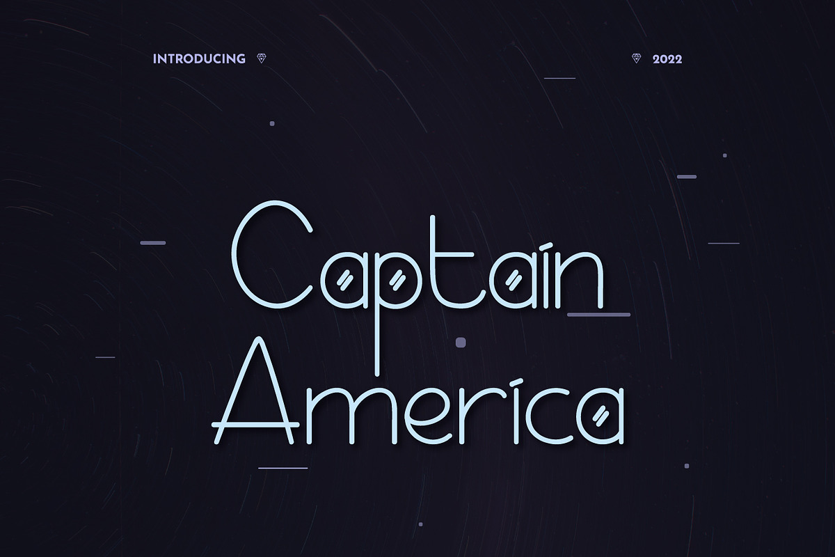 Captain America Modern Display, a Symbol Font by infernostudio3 (Photo 1 of 10)