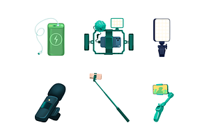 Livestream Creator Equipment, an Object Graphic by Deemak Daksina