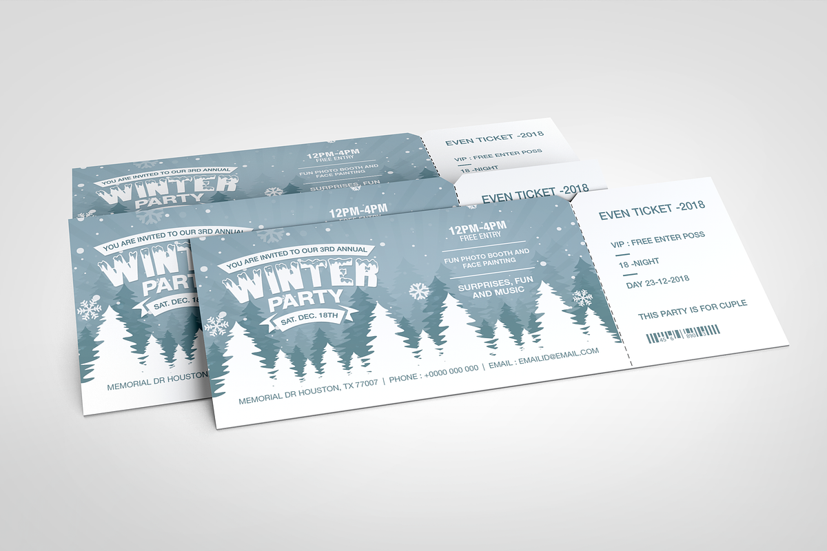 Event Ticket, an Invitation Template by TemplatesForest (Photo 1 of 4)