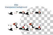 Watercolor Puffin Seamless Pattern, an Animal Illustration by Oleksandra Illustrates (Thumbnail 5 of 13)