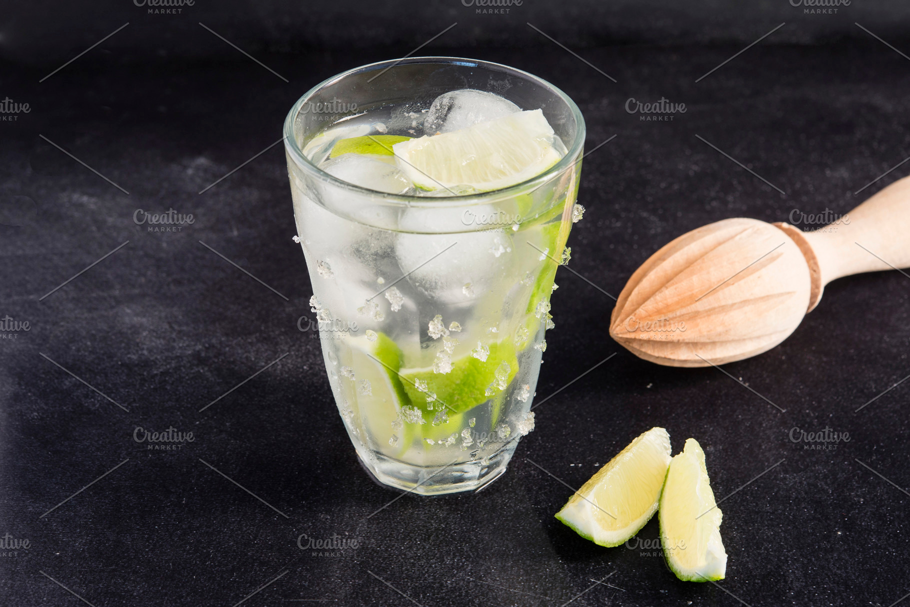 lime vodka and ice for summer, a Food & Drink Photo by DalaiFood