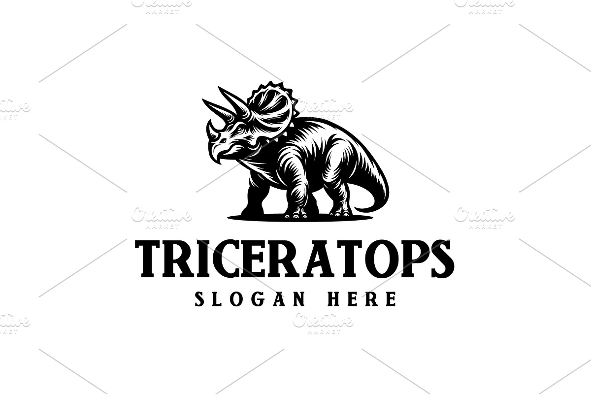Triceratops Logo, a Branding & Logo Template by Pixes (Photo 1 of 2)