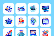 Credit and Debit Card Stickers, a Duotone Icon by Prosymbols (Thumbnail 8 of 8)