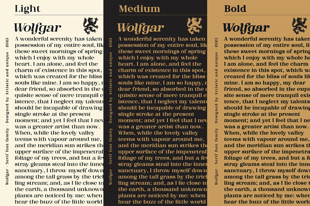 Wolfgar - Serif Font Family, a Serif Font by Artistic & Unique (Photo 15 of 15)