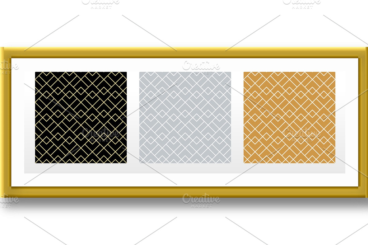 Geometric set of patterns, a Pattern Graphic by RODINA (Photo 2 of 3)