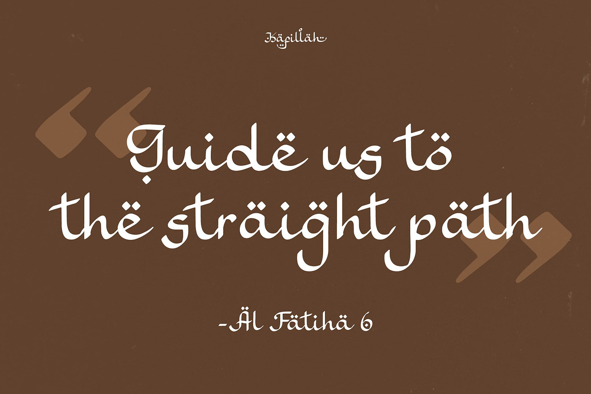 Kafillah | Arabic Style Typeface, a Script Font by Denustudios (Photo 6 of 15)