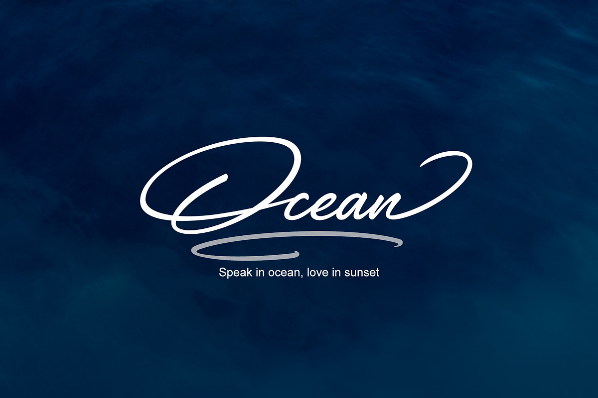 Blue Handwritten Font, a Script Font by sunnytudu (Photo 5 of 13)