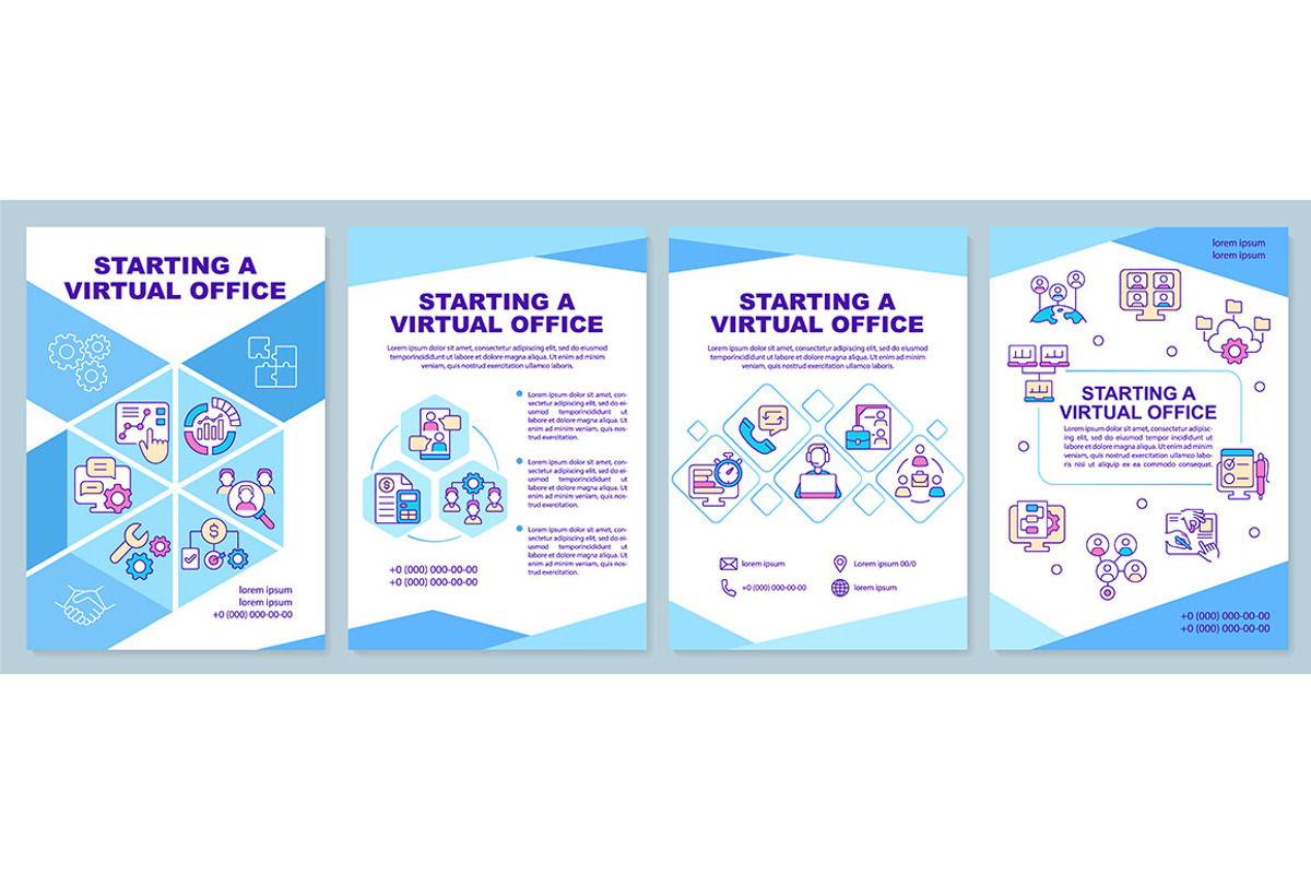 Starting virtual office brochure, a Brochure Template by IMG Visuals