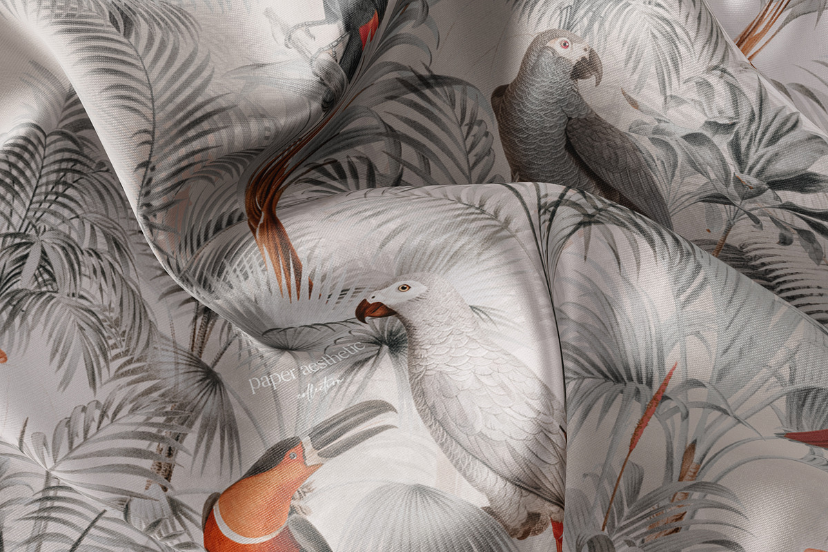 Tropical Birds Luxury Pattern, a Pattern Graphic by paper aesthetic (Photo 7 of 7)