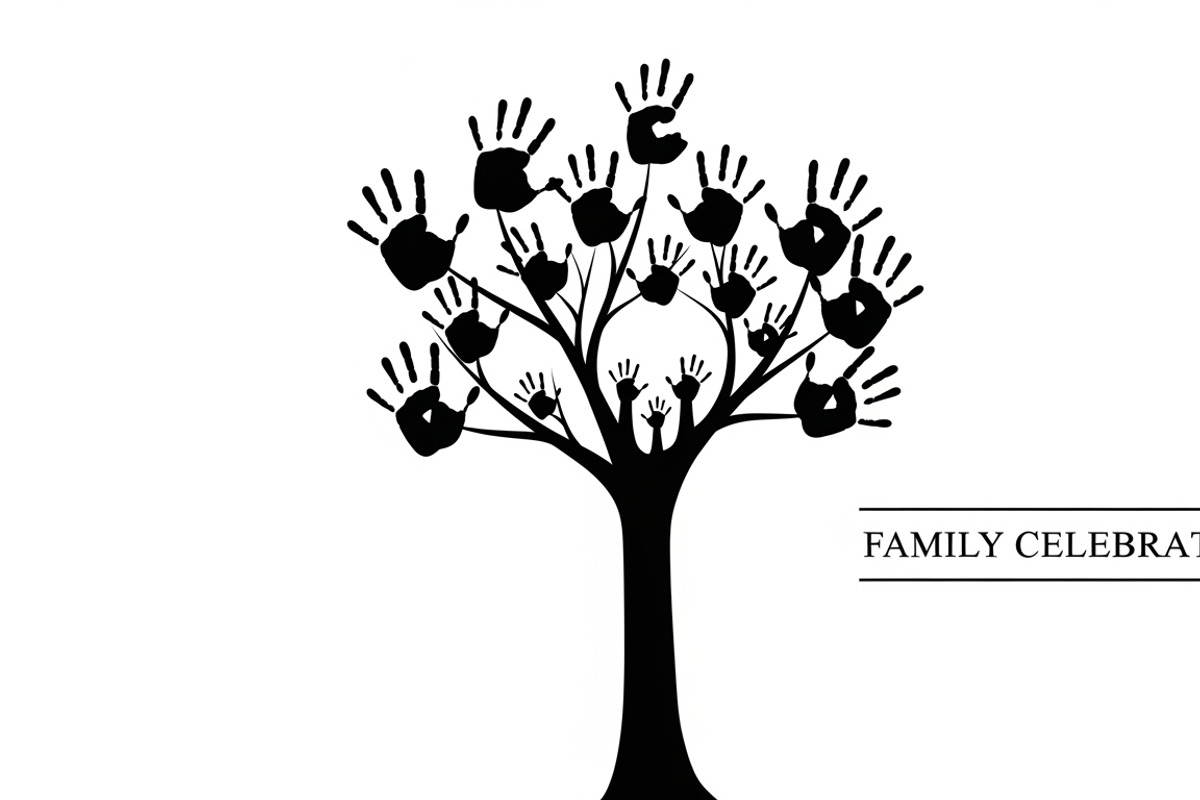 family handprint tree silhouette, an Illustration by Amazin_art (Photo 28 of 29)